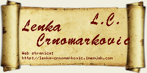 Lenka Crnomarković vizit kartica